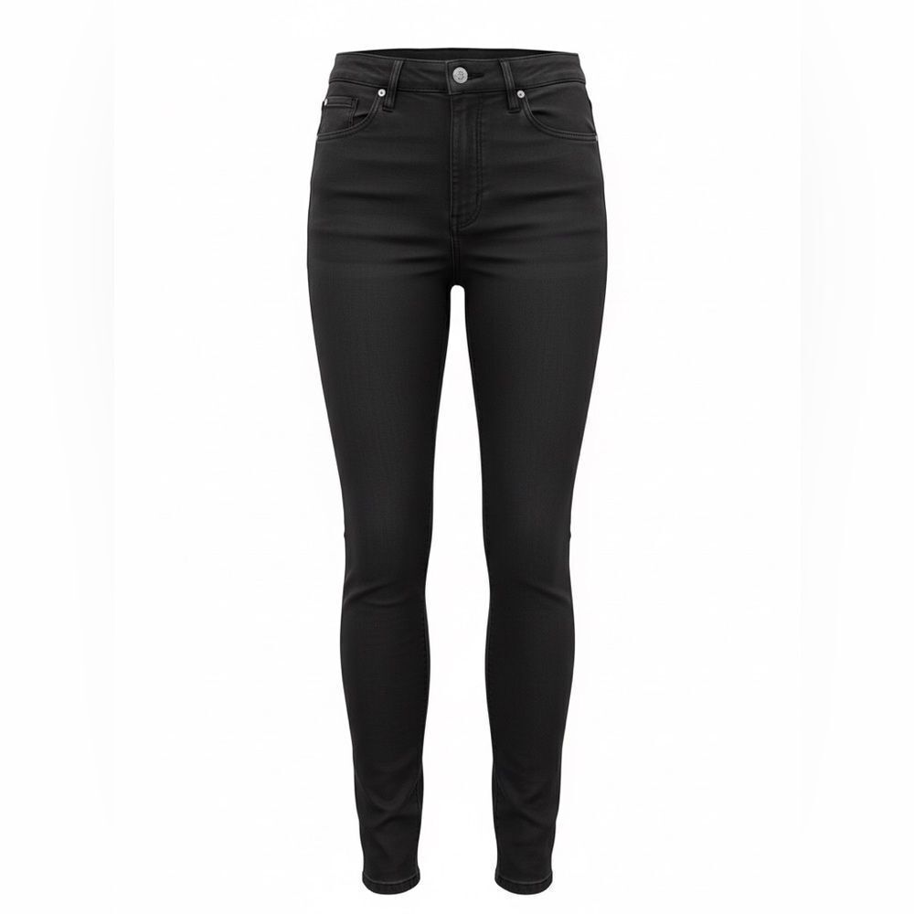 JUICY COUTURE WOMENS BLACK JEANS SIZE 4 SKINNY LEG